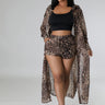 Fantasy Vacay Short Set (leopard) - Palazzo Couture Online