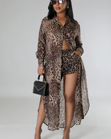 Fantasy Vacay Short Set (leopard) - Palazzo Couture Online
