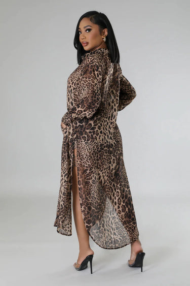 Stunning Leopard two piece set matching fit for summer events