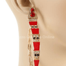 Fashion Metal Crystal Snake Earrings - Palazzo Couture Online