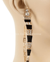 Fashion Metal Crystal Snake Earrings - Palazzo Couture Online