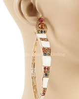 Fashion Metal Crystal Snake Earrings - Palazzo Couture Online