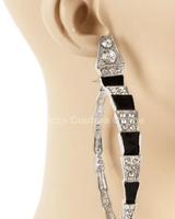 Fashion Metal Crystal Snake Earrings - Palazzo Couture Online