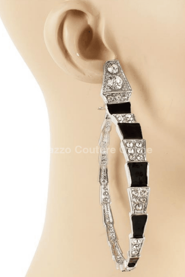 Fashion Metal Crystal Snake Earrings - Palazzo Couture Online