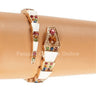 Fashion Snake Cuff Bangle with Crystal Accents and Metal Finish for women - fashion jewelry by Palazzo Couture