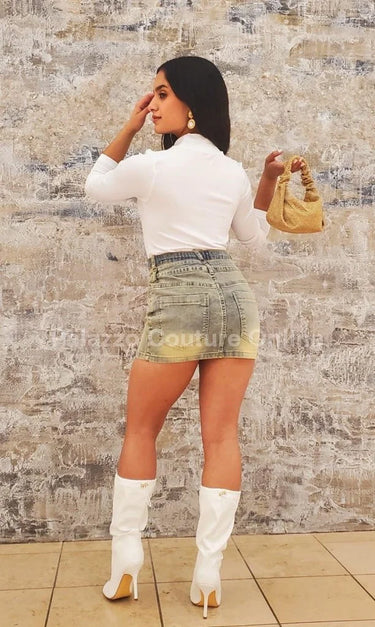 favorite highneck top white side angle