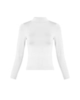 high neck smooth top white detail
