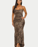 Fierce Desire Maxi Dress – Leopard Print - Palazzo Couture Online
