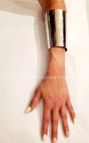 Fierce Heart Cuff Bracelet (Silver) - Palazzo Couture Online