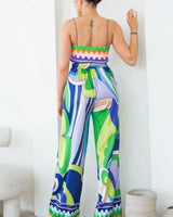 Women's  pant set matching style back view