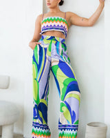Fiesta Pant Set side view showing pants silhouette and fit