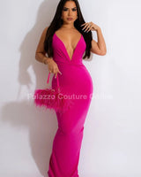First Choice Maxi Dress ( pink) - Palazzo Couture Online