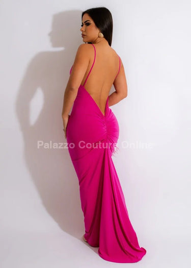 First Choice Maxi Dress ( pink) - Palazzo Couture Online
