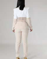 Two piece pant set – matching blazer and trousers in one outfit