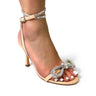 Florian-1 Sparkle Bow Sandals-Nude for women - stylish heels by Palazzo Couture