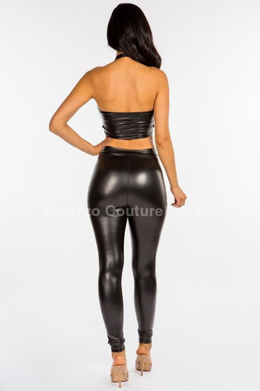 Follow me around Leggings Set Black - Palazzo Couture Online