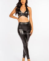 Follow me around Leggings Set Black - Palazzo Couture Online