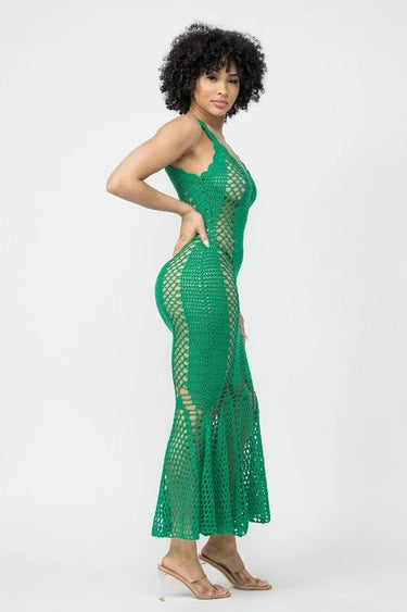 Fresh Day Green Cover Up Dress - vacation cover up for women