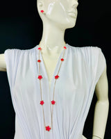 Fuchsia Long Necklace – Be Loyal Long Necklace 36″ (Fuchsia) - women's statement jewelry