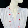 Fuchsia Long Necklace – Be Loyal Long Necklace 36″ (Fuchsia) for women - fashion jewelry by Palazzo Couture