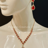 Garnet Glamour Necklace Set - Palazzo Couture Online