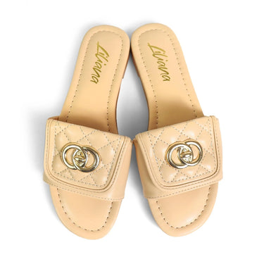 Kendry Charm Slip-On Sandals Nude - view 3
