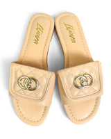 Kendry Charm Slip-On Sandals Nude - front view