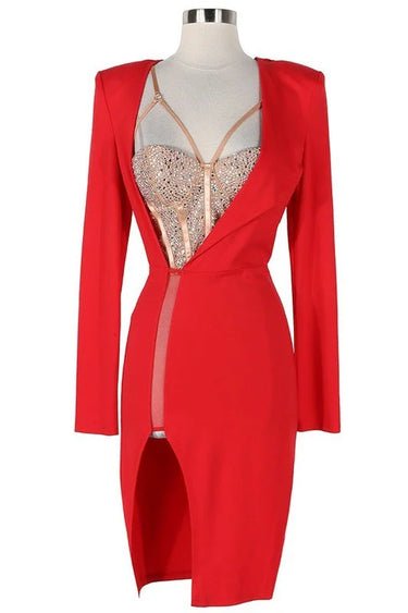 Women's Red mini dress from Palazzo Couture collection