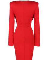 Stunning Red mini dress elegant fit styled for party