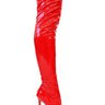 Gisele Pointed Toe Over The Knee Boots (Red) - Palazzo Couture Online