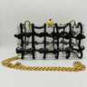 Glam Date Rhinestone Handbag (Black) for women - bag by Palazzo Couture