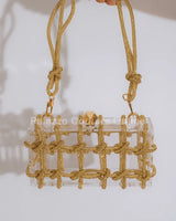 Glam Date Rhinestone Handbag (Gold) for women - bag by Palazzo Couture