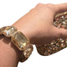 Glam Gems Statement Bracelet-Gold - front view