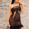 Glamour Mini Dress ( Black) - Palazzo Couture Online