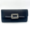 Glamour Night Black Clutch with Rhinestone Detail for women - bag by Palazzo Couture