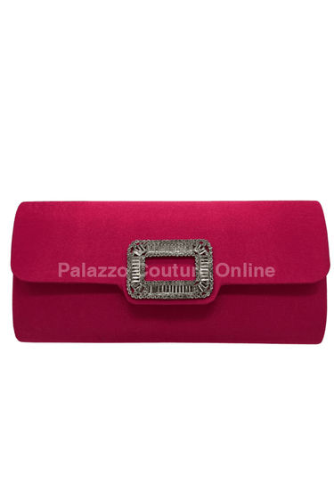 Glamour Night clutch (Fuchsia) - Palazzo Couture Online