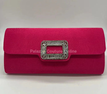 Glamour Night clutch (Fuchsia) - women's evening clutch