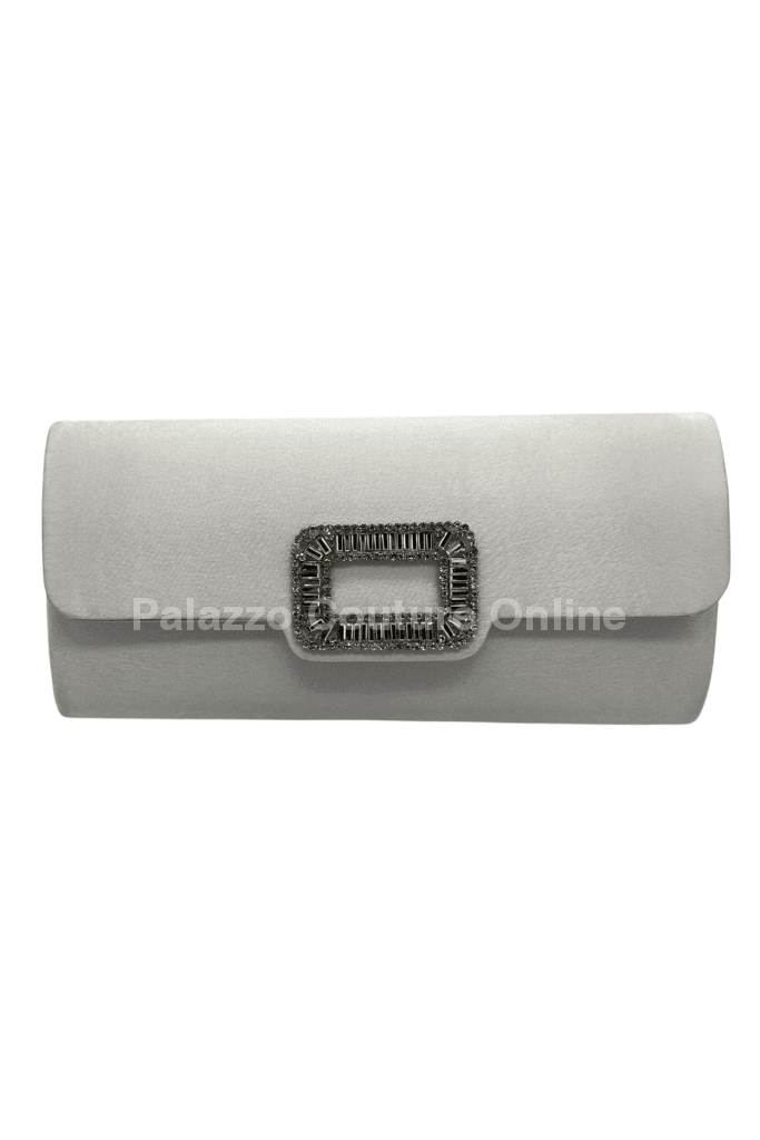 Glamour Night Clutch (Silver) Hand Bag