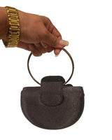 Glamour Rose Clutch(Black) - trendy women's bag