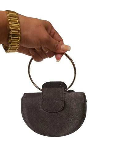 Glamour Rose Clutch(Black) - trendy women's bag