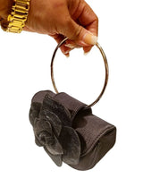 Glamour Rose Clutch(Black) - stylish purse for going out