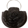 Glamour Rose Clutch(Black) for women - bag by Palazzo Couture