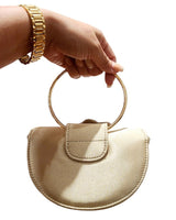 Glamour Rose Clutch(Gold) - Palazzo Couture Online