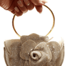 Glamour Rose Clutch(Gold) - Palazzo Couture Online
