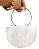 Glamour Rose Clutch(Silver) - Palazzo Couture Online