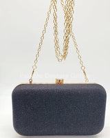 Glizz Mesh Glitter Clutch (Black) - Palazzo Couture Online