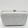 Glizz Mesh Glitter Clutch silver’s - Palazzo Couture Online