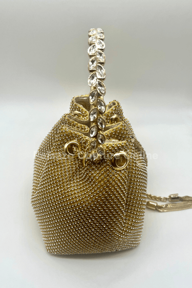 Glowing Moments Handbag (Gold) - Palazzo Couture Online