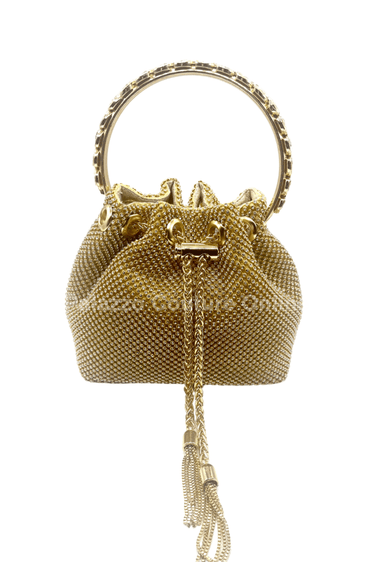 Glowing Moments Handbag (Gold) - Palazzo Couture Online