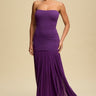 Goddess Flow Strapless Maxi Dress - Violet - Palazzo Couture Online